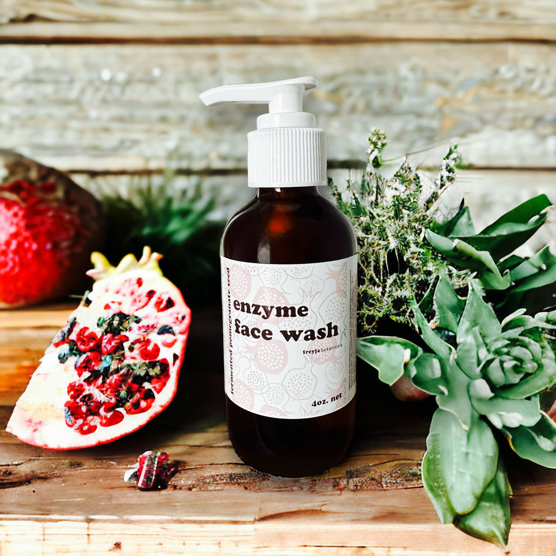 Gentle Cleanser | Active Enzyme Face Wash | Fermented Pomegranate Seed