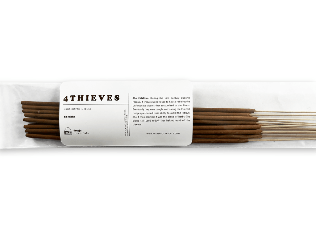 Incense Sticks | 4 Thieves Essential Oil Incense | clean burning incense - freyjabotanicals